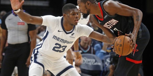 汤普森28+10申京20+16 杜兰特11分火箭擒熊5连胜